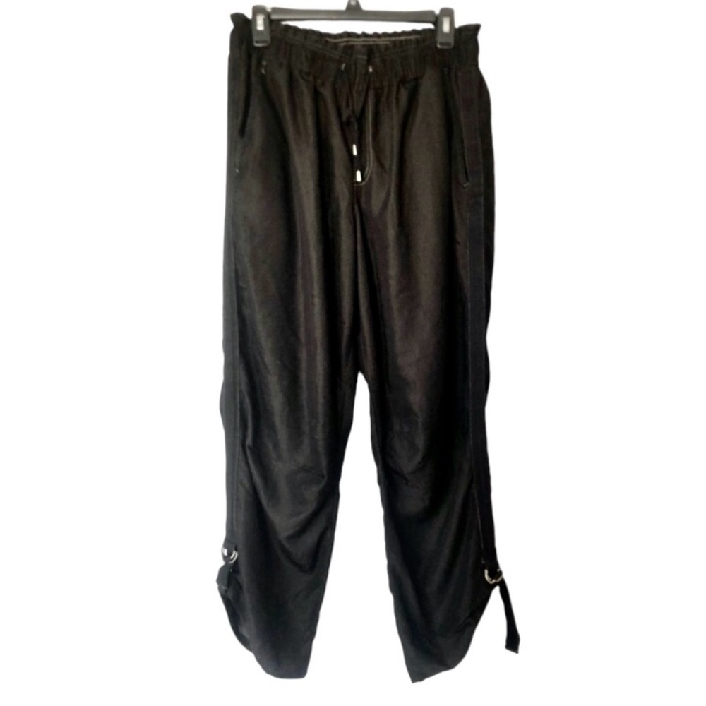 Calvin Klein Jeans 90s Y2K Drawstring Roll Up Cuff Pants with D Rings